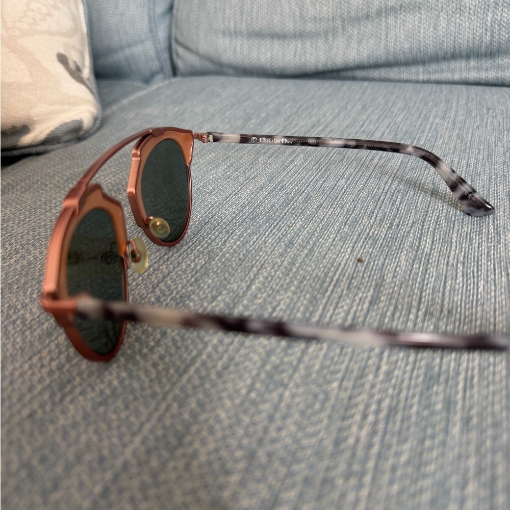 Christian Dior SoReal Rose Gold Mirrored Round Sunglasses - Picture 6 of 12